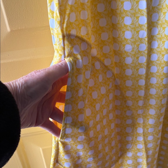 Cabana life UPF 50 Sleeveless Yellow gingham Shift Dress NWT - Picture 6 of 9